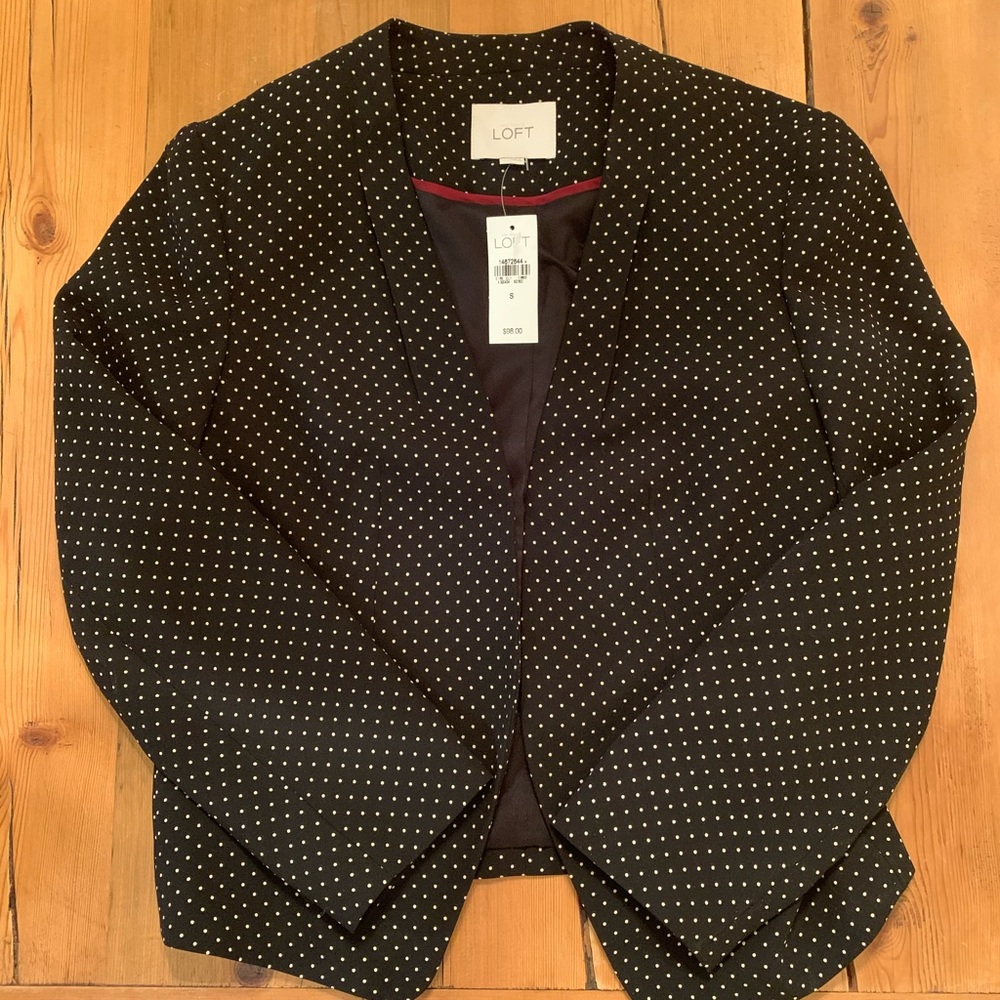 NWT Loft Polka Dot Blazer Sz Small